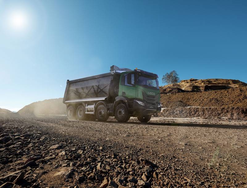 Camion IVECO T-Way sur chantier en Lorraine