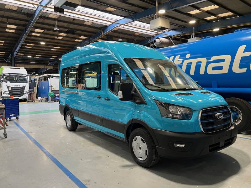 Peinture sur utilitaire Ford pour Citeline chez IVECO EST en Moselle